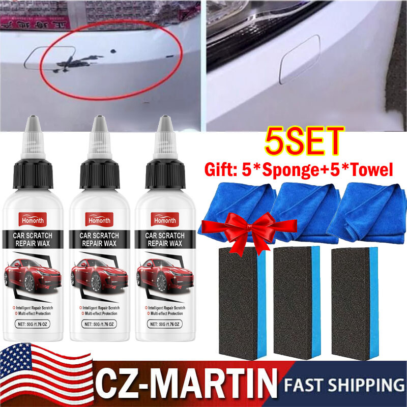 5X Ultimate Paint Restorer, Car Scratch Repair Wax, Car Buff Out Scratch-US