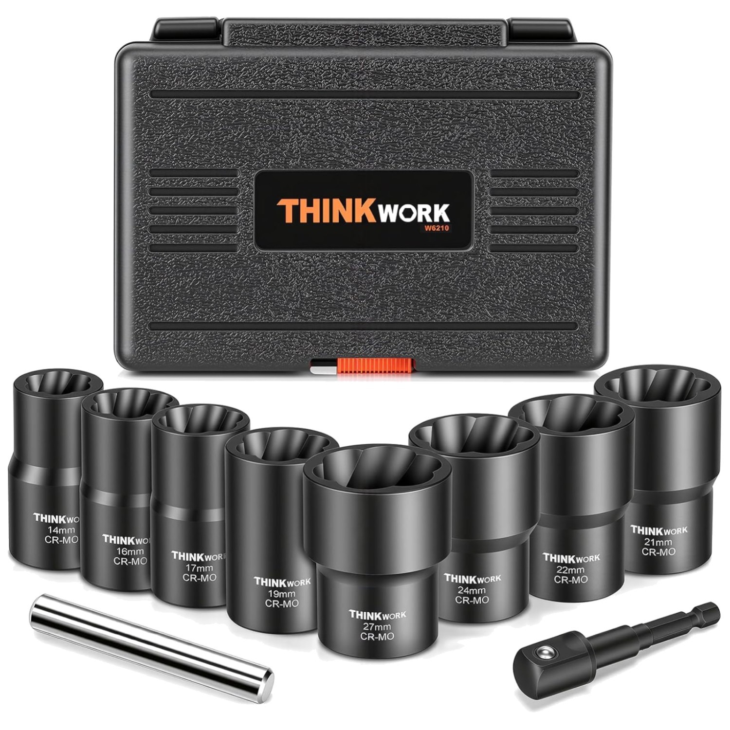 Frozen Bolt Extractor Tool Set – 10 Pieces Lug Nut Remover
