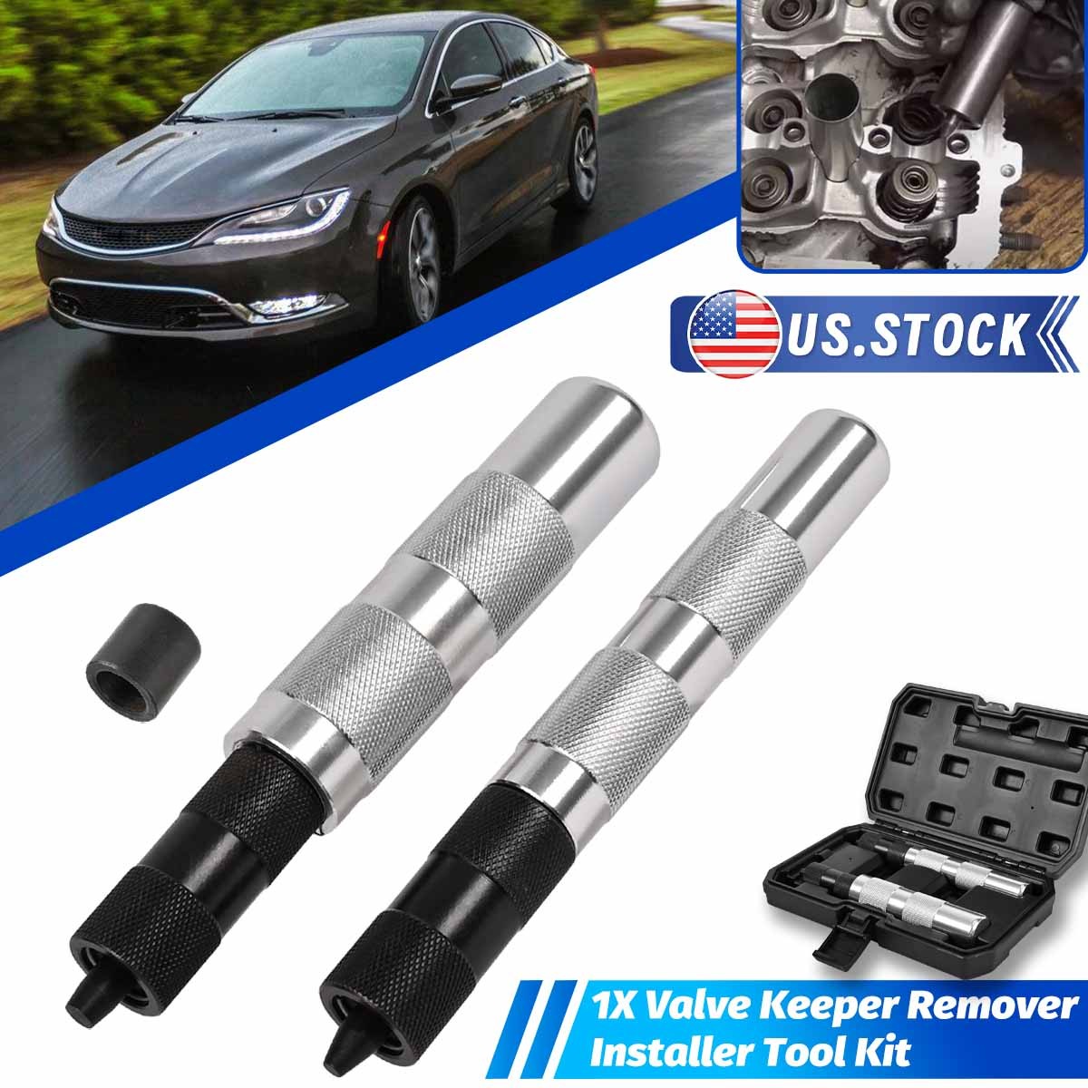 2PCS Valve Keeper Remover and Installer Tool Kit for Stems from 4.5 to 7.5mm new
