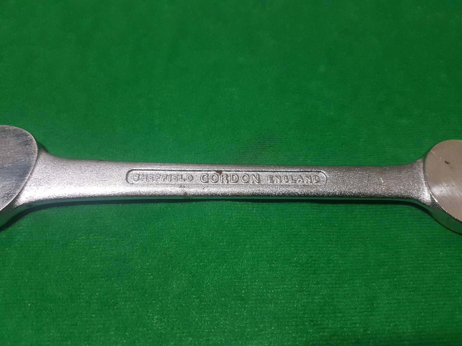 Vintage Gordon Open End Chrome Vanadium Spanner 11/16 AF x 3/4 AF **FREE POST**