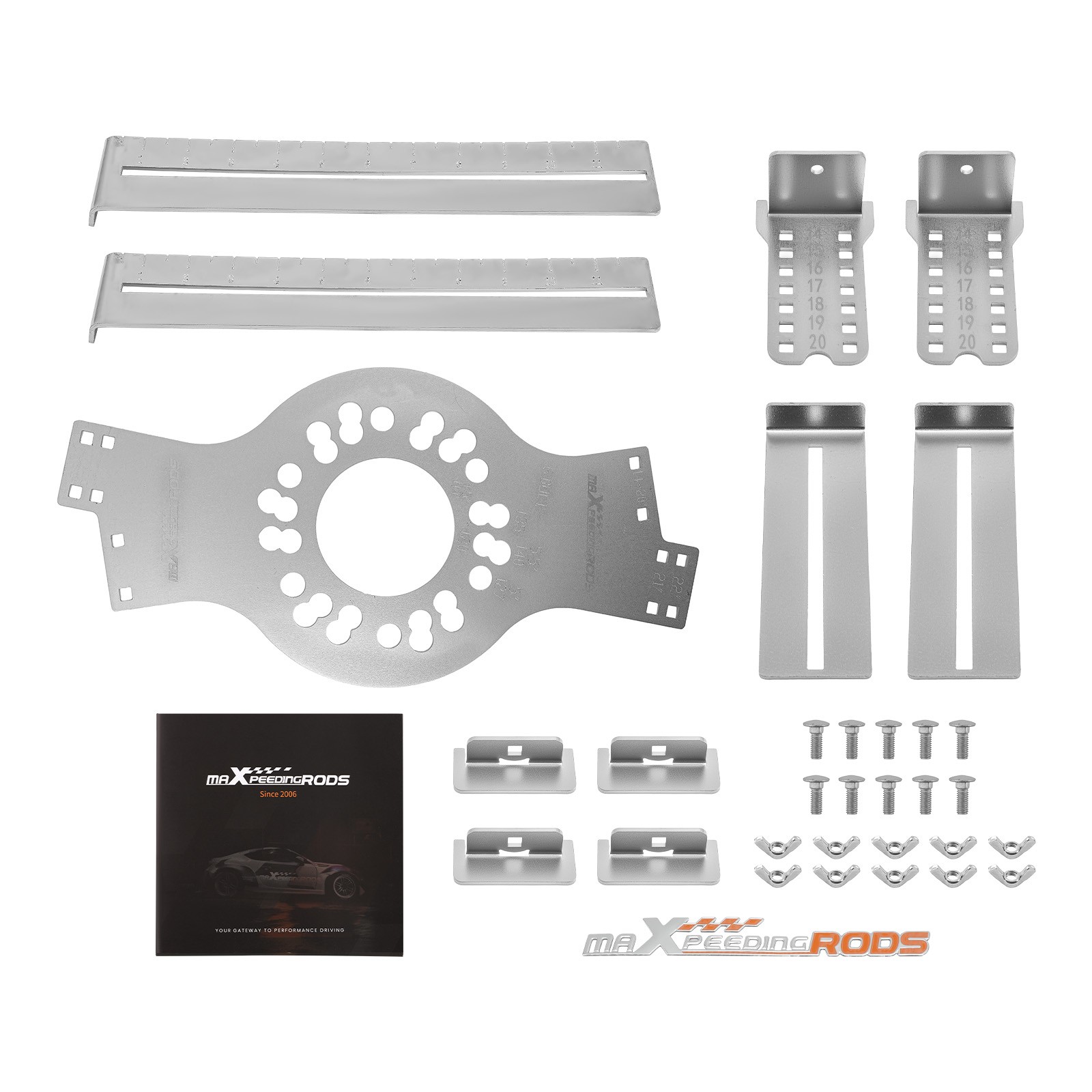 6-Lug Wheel Bolt Pattern Fitment Tool Steel 6×4.5 6×5 6×5.5 Universal Fit