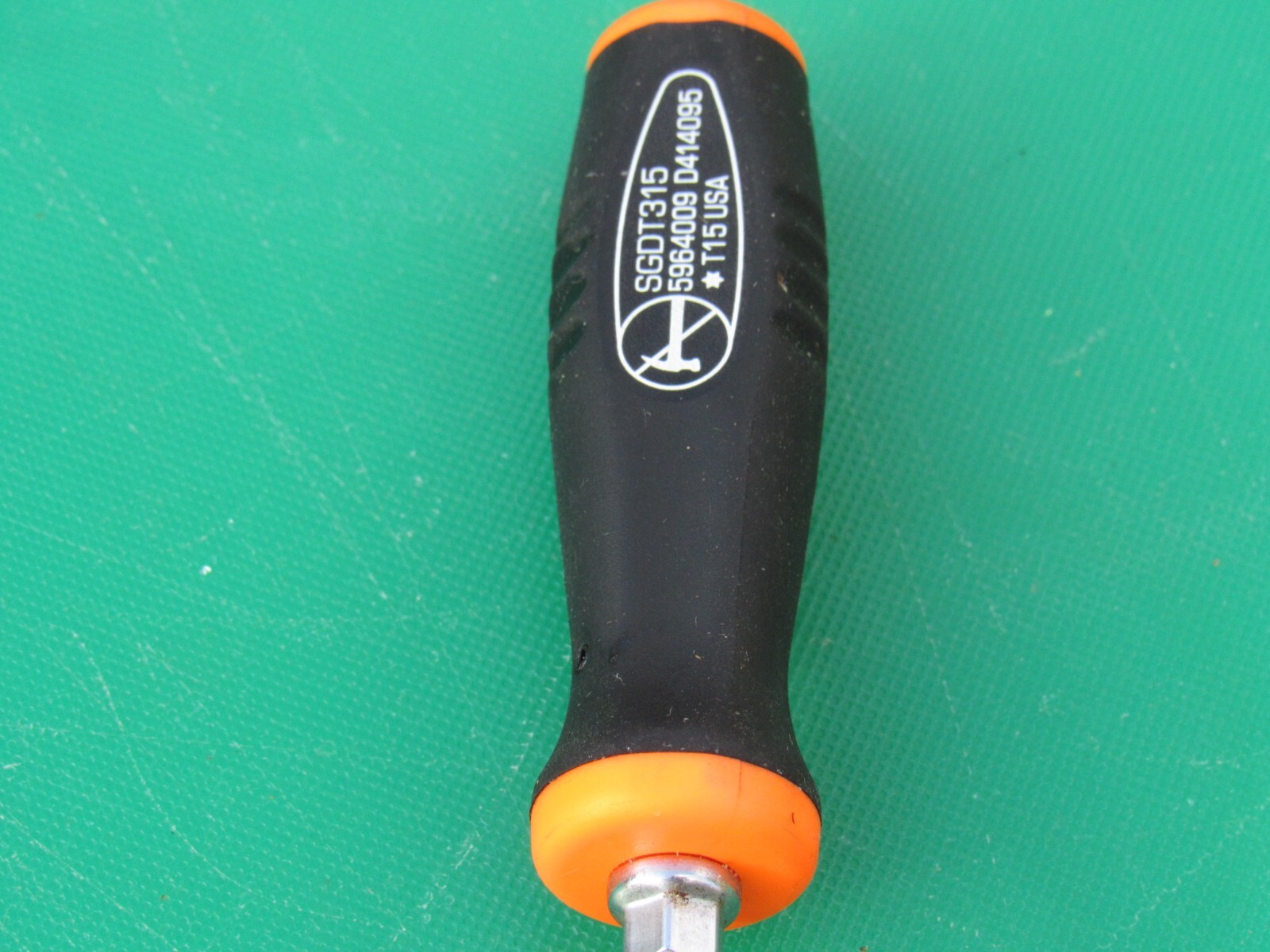 SNAP ON SGDT315 T15 BLACK ORANGE MINI SOFT GRIP HANDLE TORX SCREWDRIVER T 15