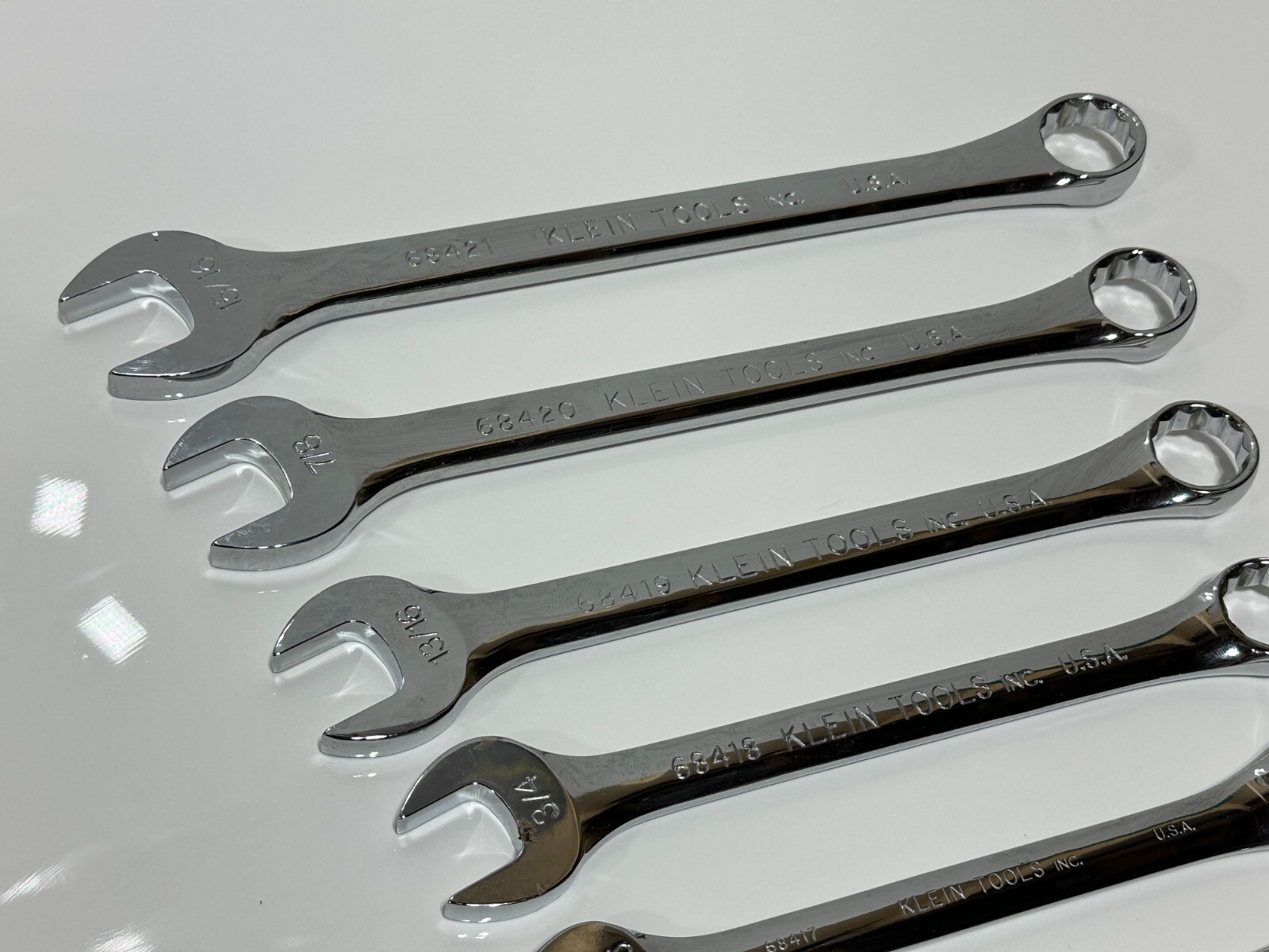 Klein Tools USA MADE (Rare) 68404 12pc SAE 1/4″ to 15/16″ Combination Wrench Set