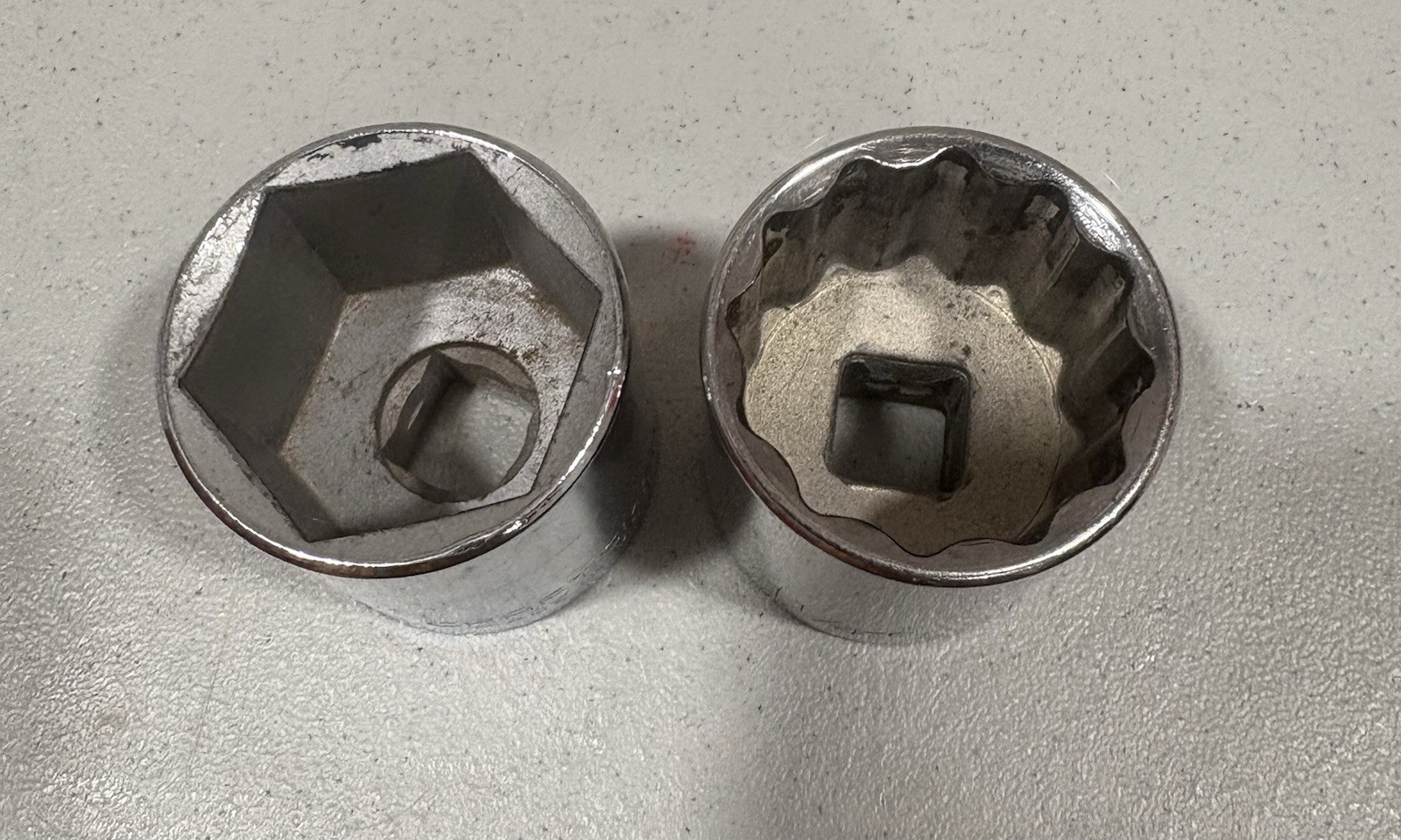 Craftsman 2 Pc Sockets 1/2 Drive 1 1/4 6 Point And 12 Point Made In USA