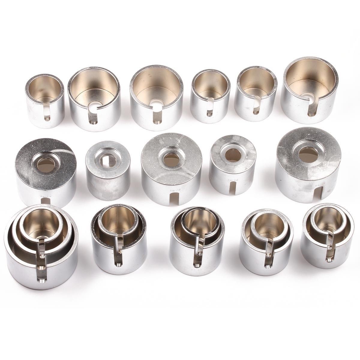 Universal 27pcs Press And Pull Sleeve Kit Remove Install Bushes Bearings Garage