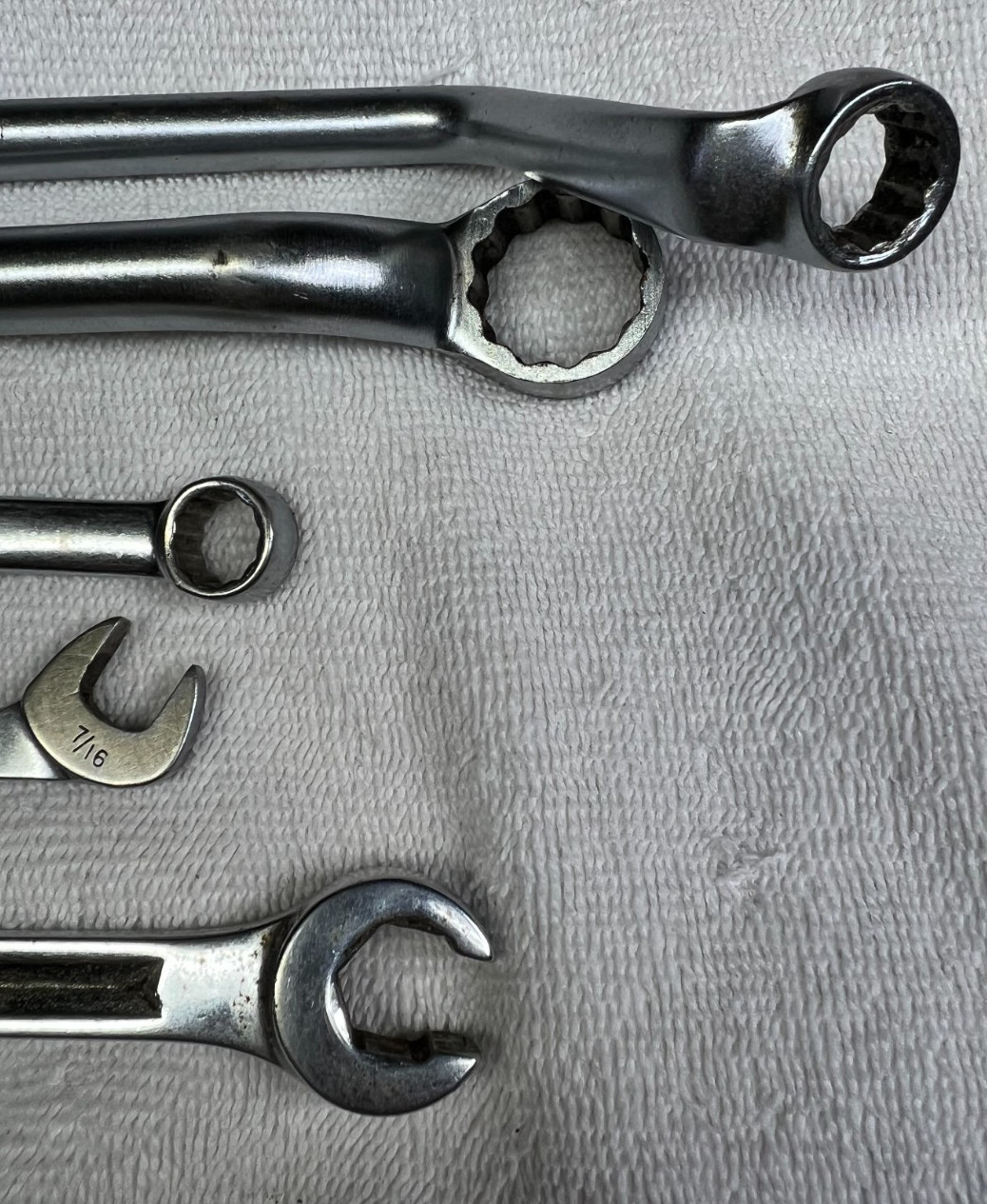 Snap on Wrenches Various Styles and Sizes Lot of 5