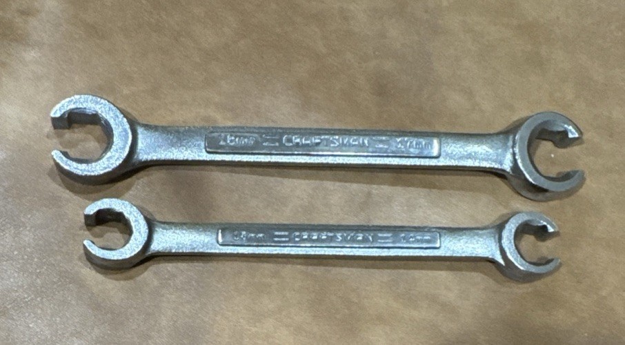 2 Craftsman Double Open End Ratcheting Wrench 13mm X 14mm 15mm X 17mm Vtg
