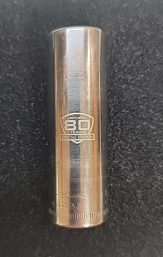 Craftsman Tools 15mm 3/8″ Drive Deep Well Socket 80 Years Special Edition 44432