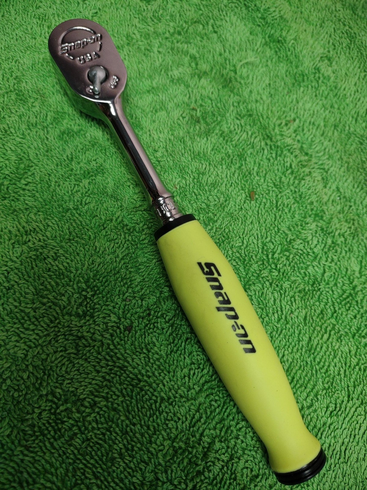New!!! Snap-on FHCL72 3/8″ drive Dual 80 Soft Grip Compact Head Ratchet HiViz