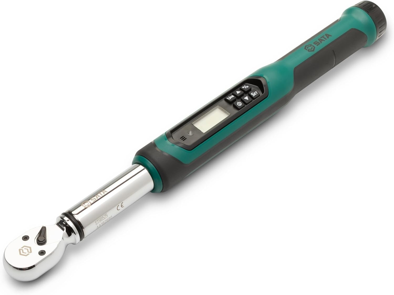SATA NEW 3/8” Drive Digital Torque Wrench Snap Latch Case 7.5-100Ft Lbs ST96525
