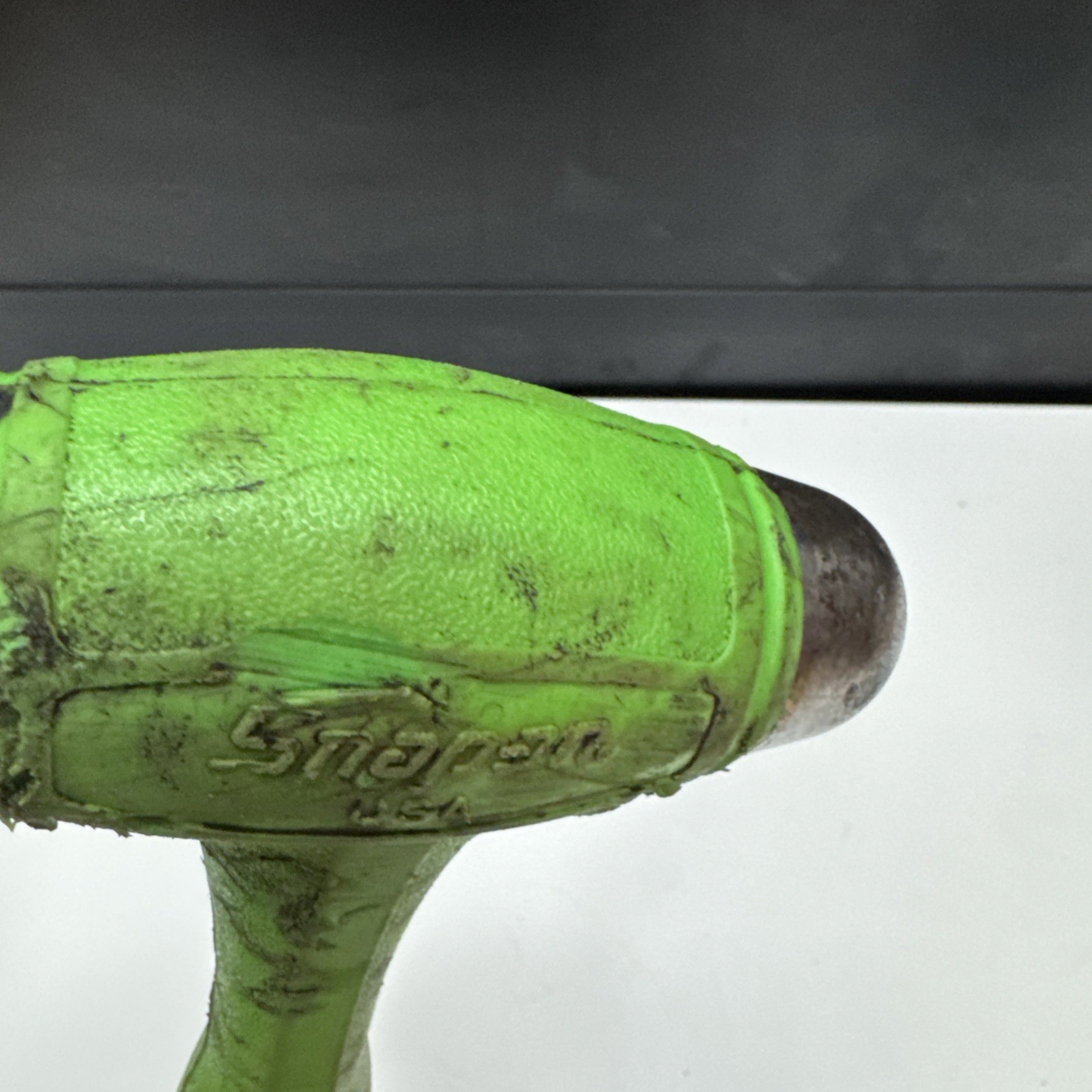 Snap On HBBD24G 24 oz Ball Peen Soft Grip Dead Blow Hammer GREEN USA MADE
