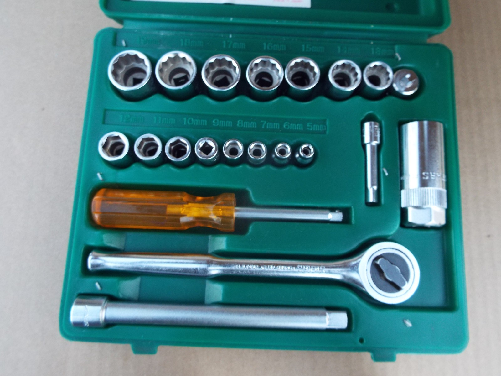 Vintage SEARS 9-4374 Metric Socket/Wrench 22 Pc Set 1/4,3/8 Dr Sears Tools Japan