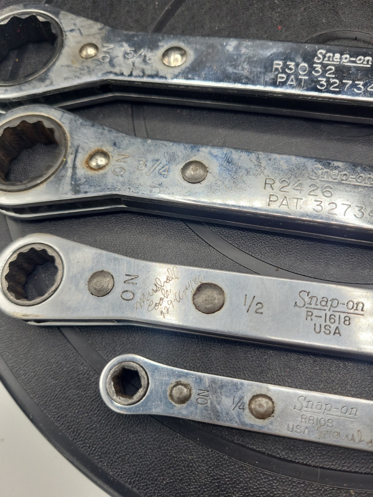 4Pc. Snap-On Tools 6 & 12 Pt. Ratcheting Box 1/4″ – 15/16 » Wrench Set