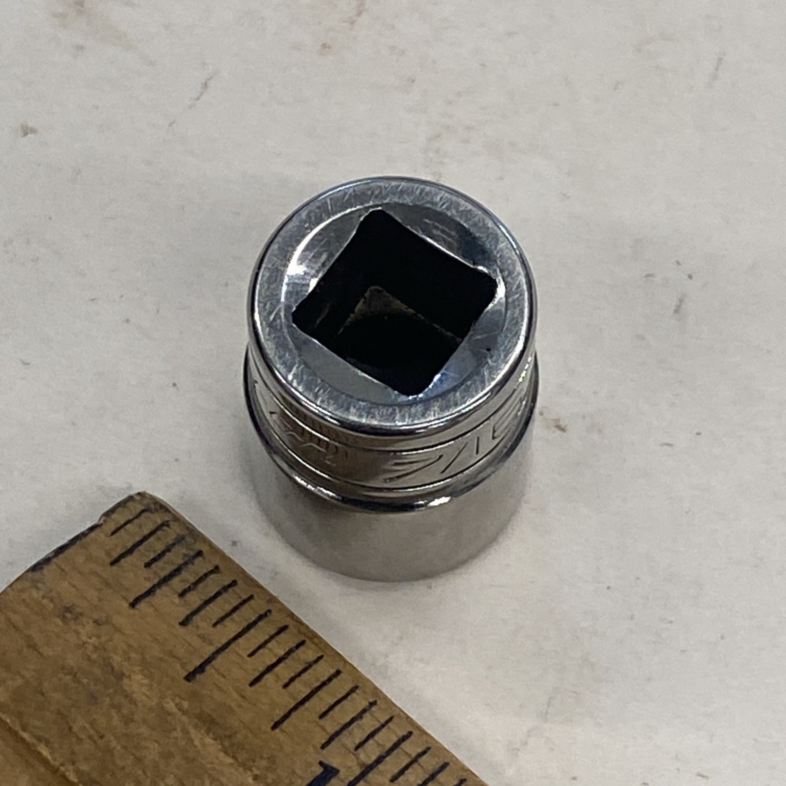 Snap On USA Tools 3/8″ Drive 7/16″ 8PT Chrome Double Square Socket F314, M0313