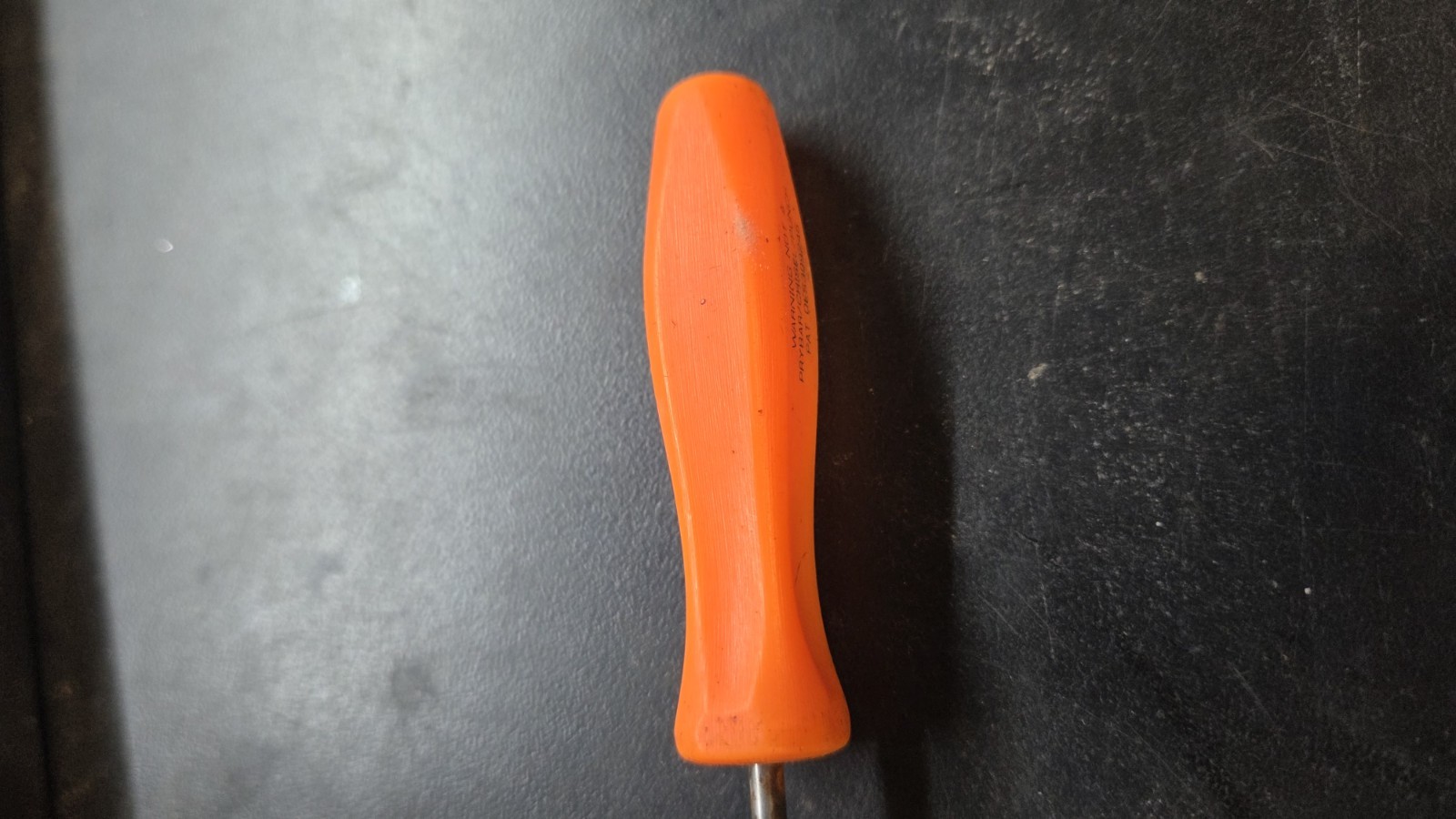Snap-on Tools 3ASH90A 5.5″ Straight Pick Awl Orange Hard Handle USA And Pouch