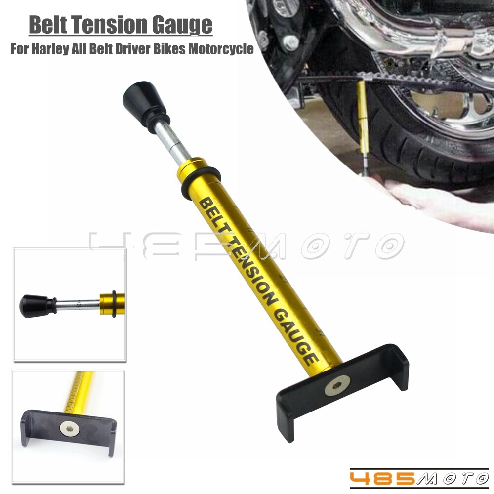 Gold Belt Tension Gauge For Harley Belt Driver Bike Adjusting Belt Tension Tool