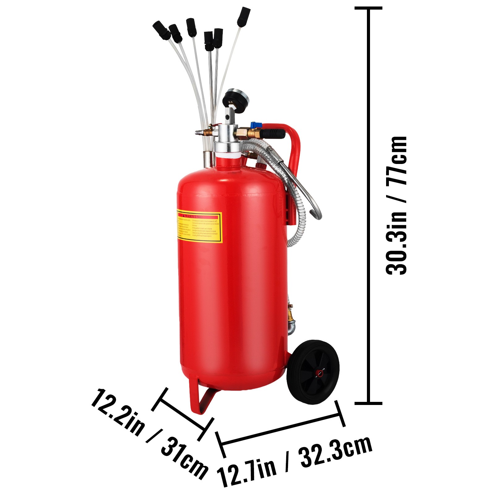 5 Gallon Portable Air Pneumatic Waste Oil Garage Extractor Drain Tank