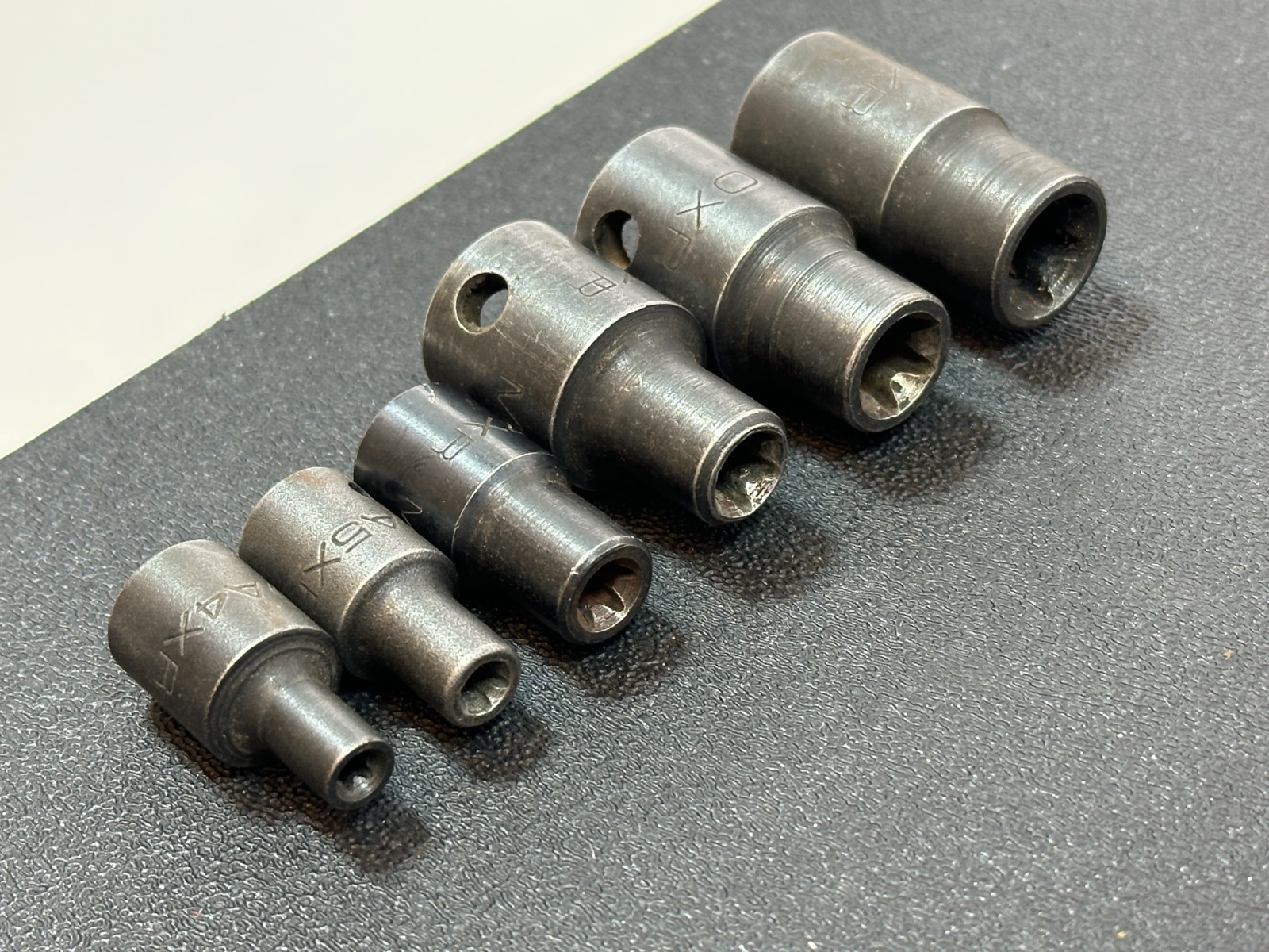 Matco Tools 6pc Inverted Torx IMPACT Socket Set Lot, 3/8” & 1/4” Drive, T4-T12