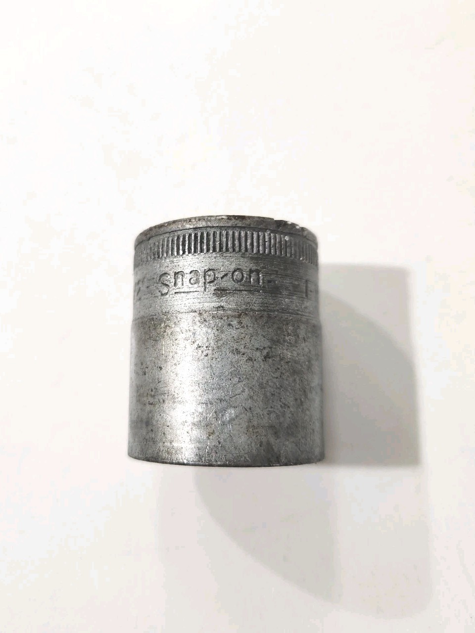 SNAP-ON 1” SW-320 1/2” Drive Socket 12 Point Chrome Shallow Vintage