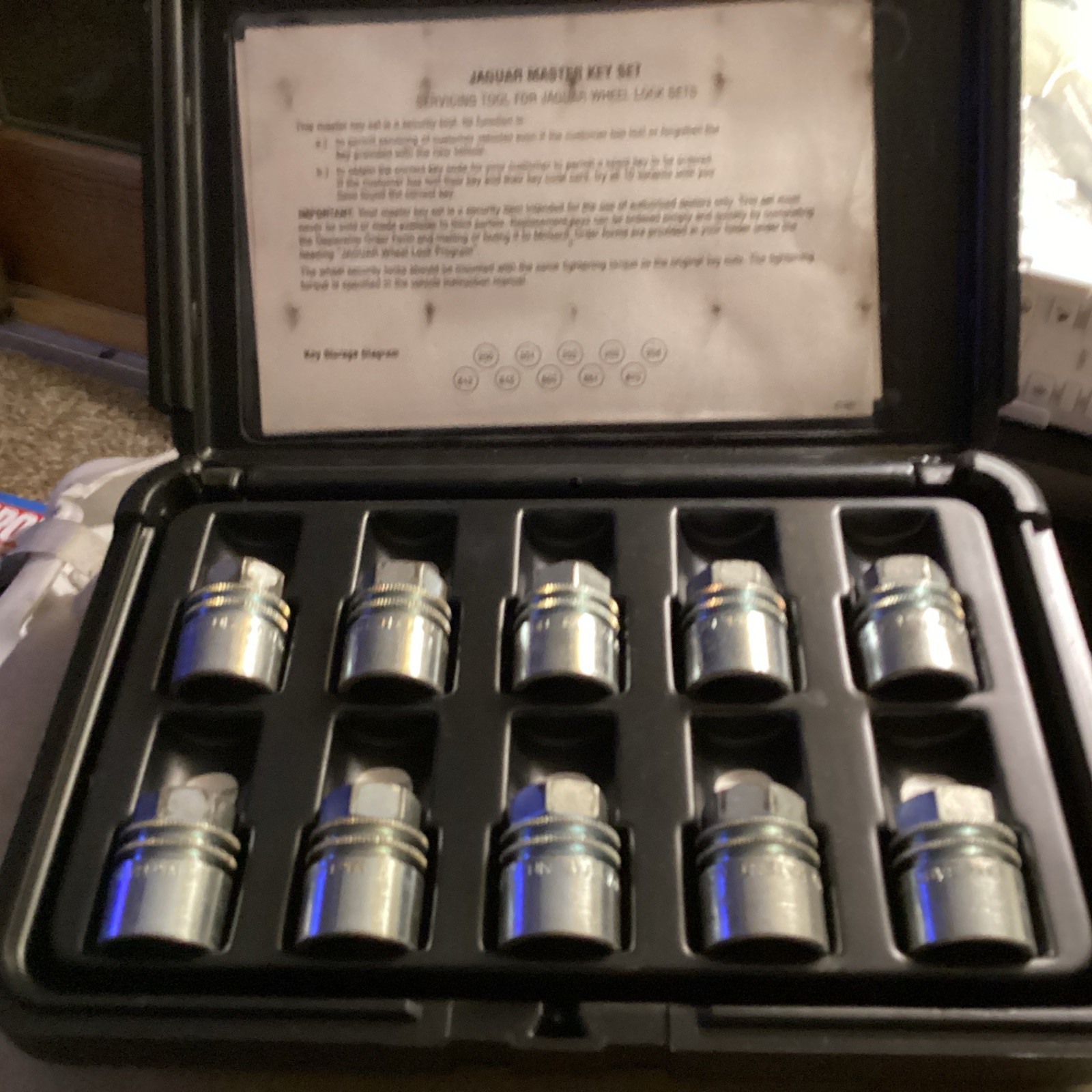 Jaguar Wheel Lock Master Key Set Mcgard
