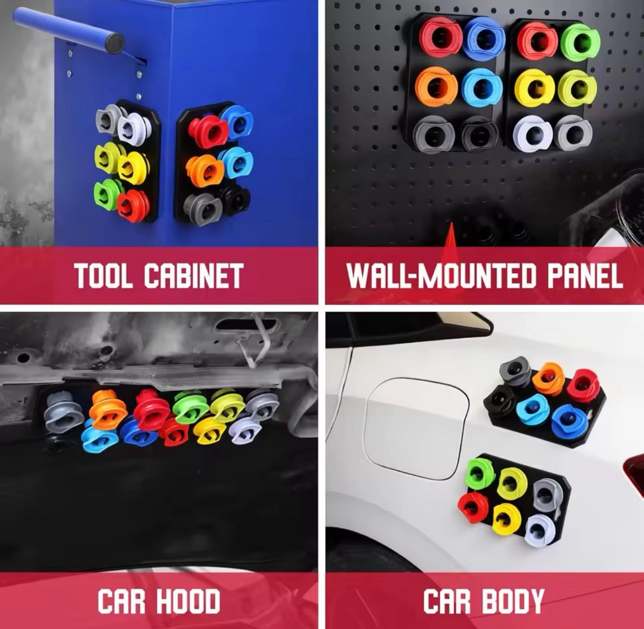 18PCS Engine Oil Funnel Kit with 12 Adapters Universal Oil Filling Set