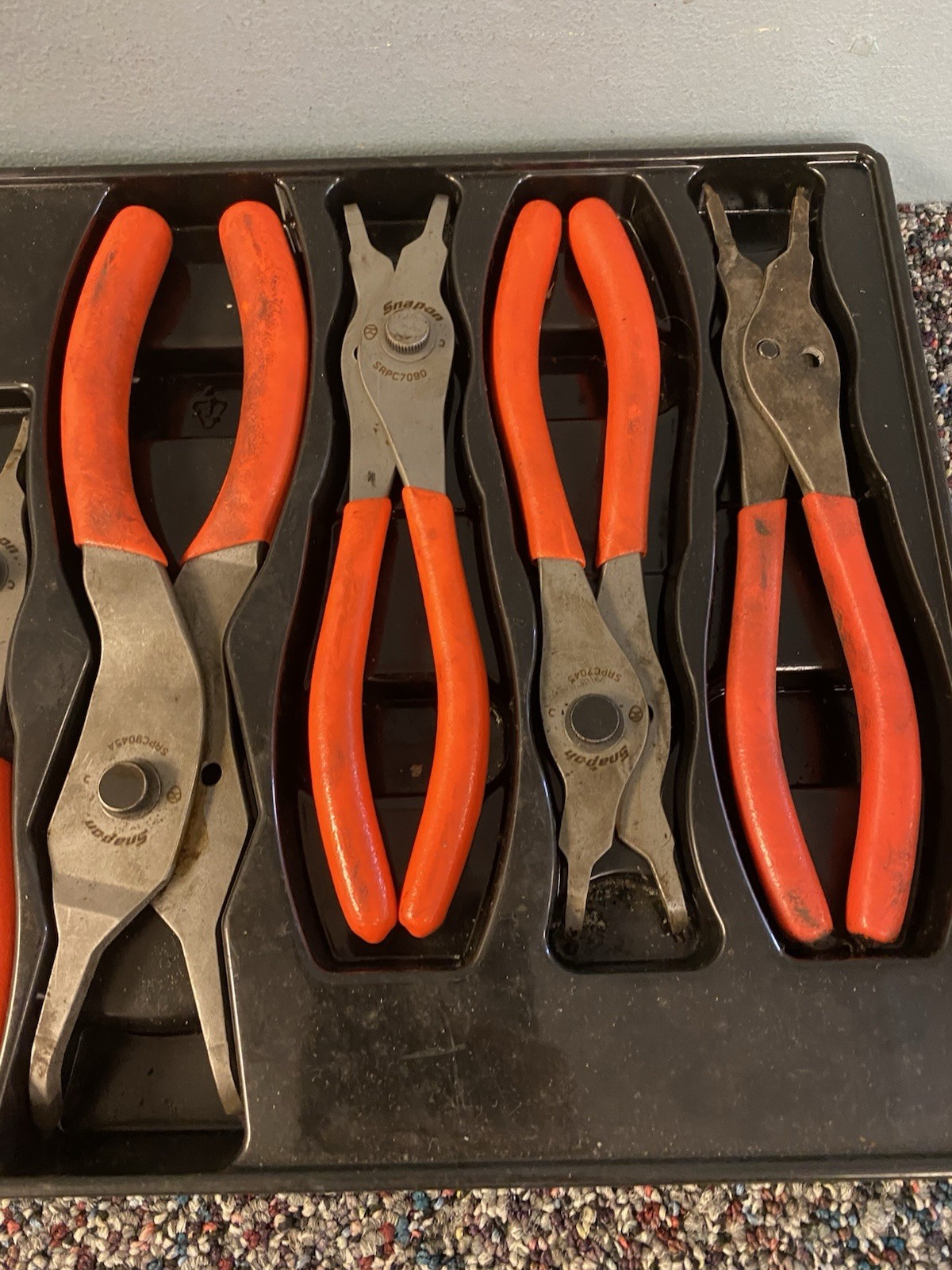 Snap On 7Pc Snap Ring Pliers Set SRPCR107