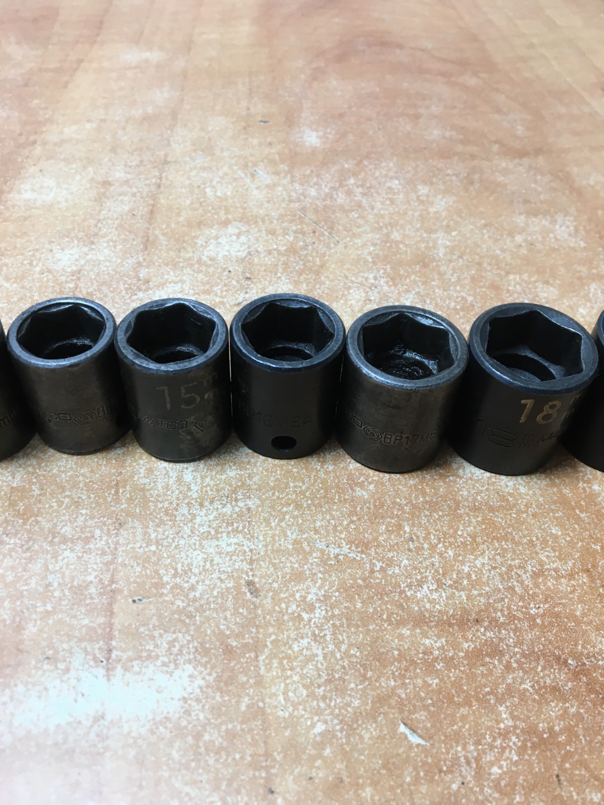 MATCO 13pc 3/8″ Drive Metric Impact Socket Set 10-22MM BP10M6A to BP22M6 w/tray