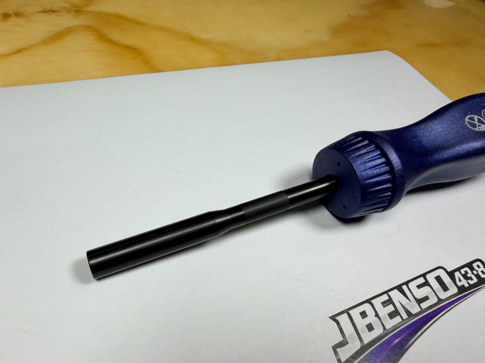 Snap-on Tools USA NEW POWER BLUE Ratcheting Screwdriver w/ Black Shaft SSDMR4BMB