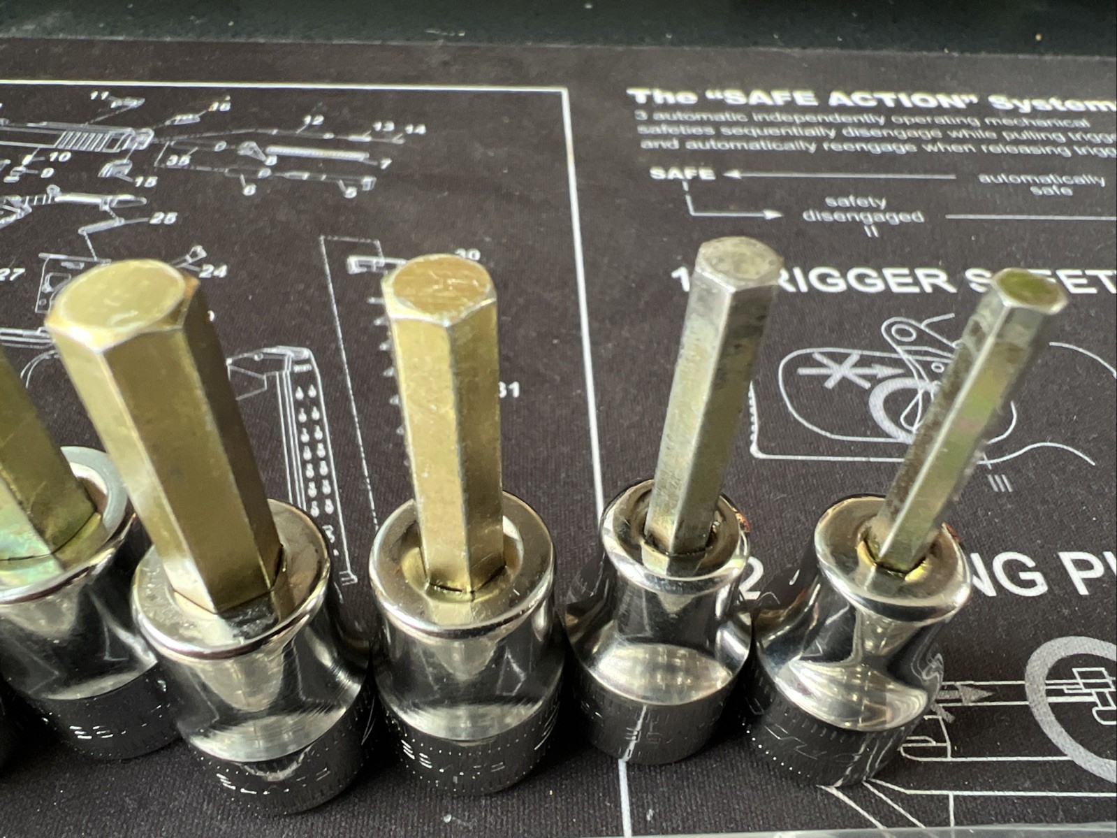 Snap On 211EFAMY 11pc 3/8” Dr Hex Bit Socket Set 4-14 mm 🔥