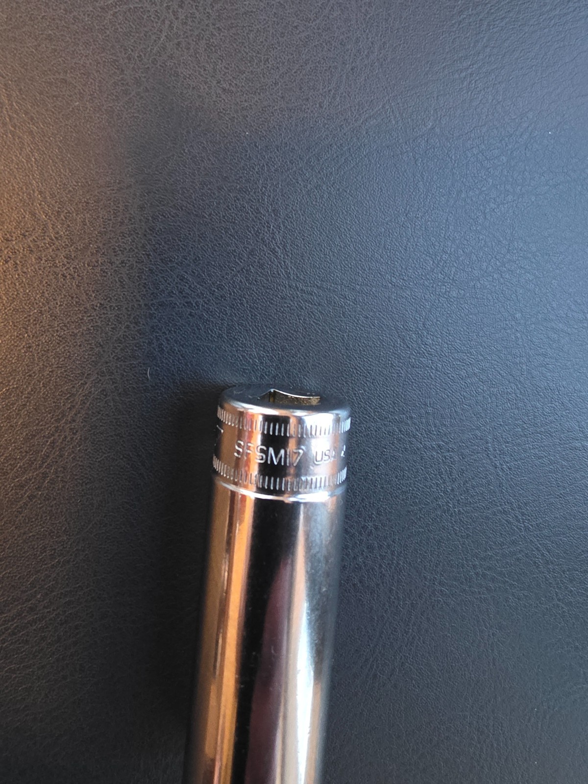 Snap-on Tools USA 3/8″ Dr 17mm Metric 6 Point DEEP Chrome Socket SFSM17
