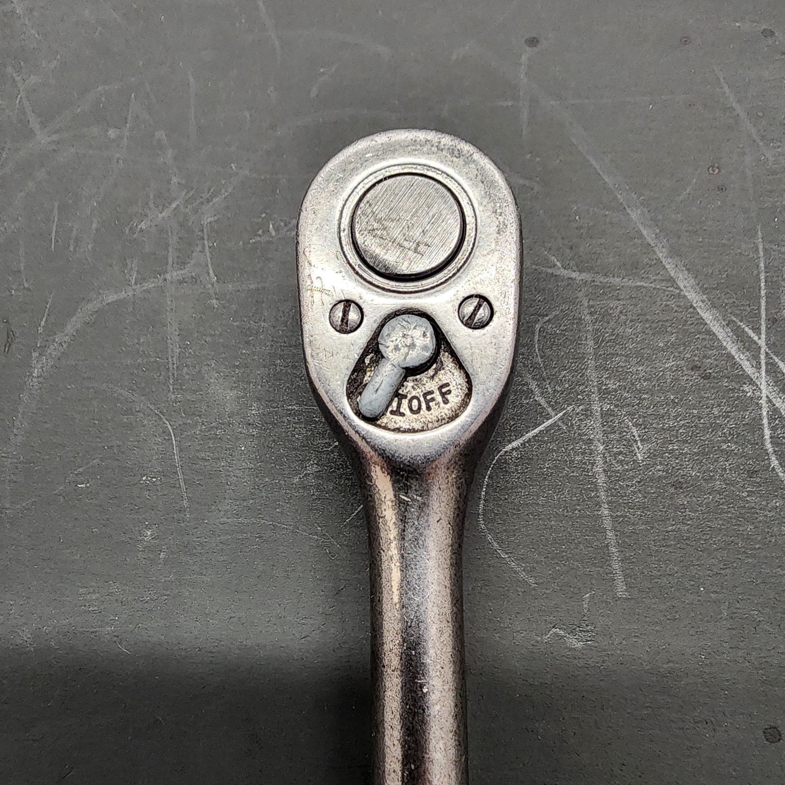 Vintage Snap on F710B 3/8″ Drive 7.5″ Long Standard Ratchet USA 1961