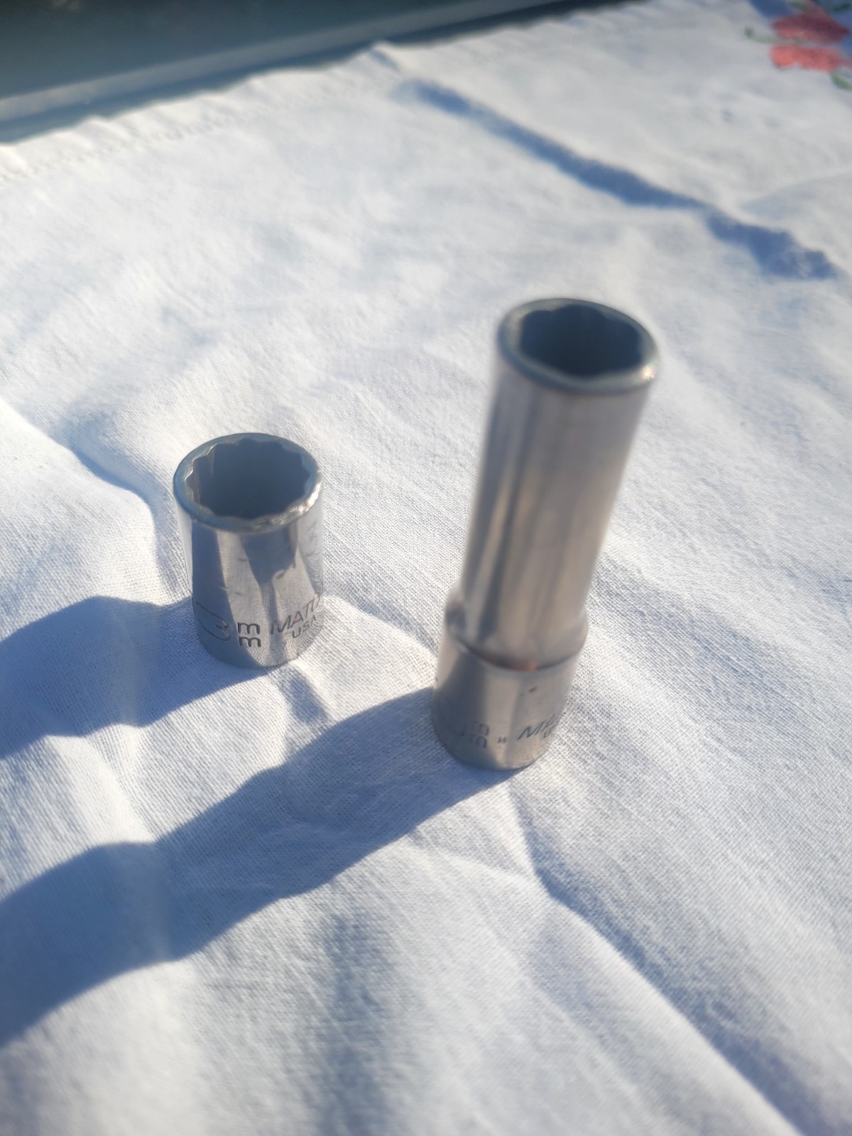 VINTAGE MATCO SOCKETS 10MM DEEP WELL BDV6A 13mmSHALLOWB131M2A
