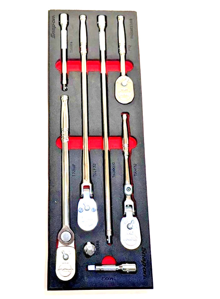 New Snap-on™ 1/4″ drive Ratchet & Extension Foam Set with TX72 TLLF72 T72MP T72