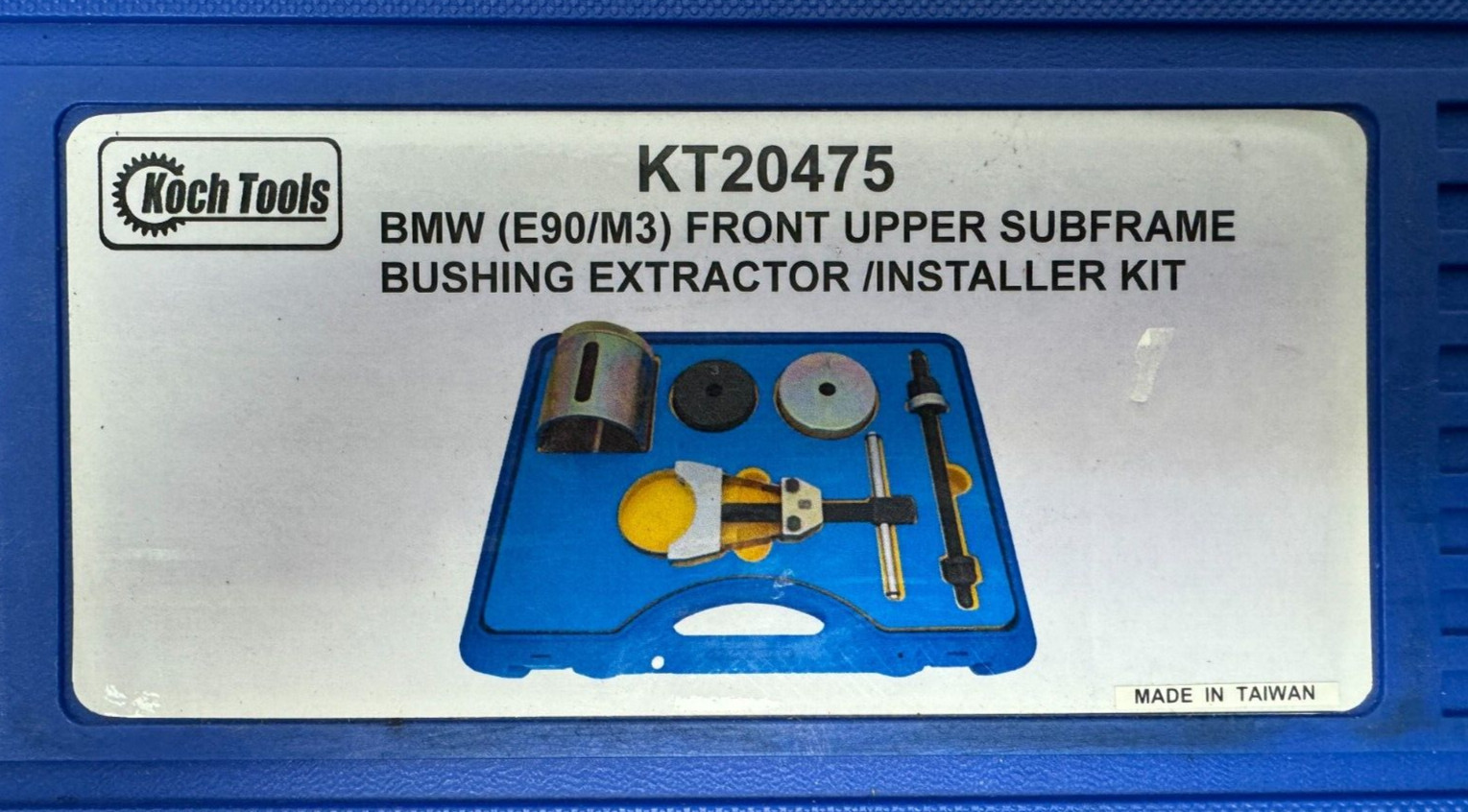 Koch Tools – BMW (E90/M3) Front Upper Sub Frame Bushing Extractor Installer Kit