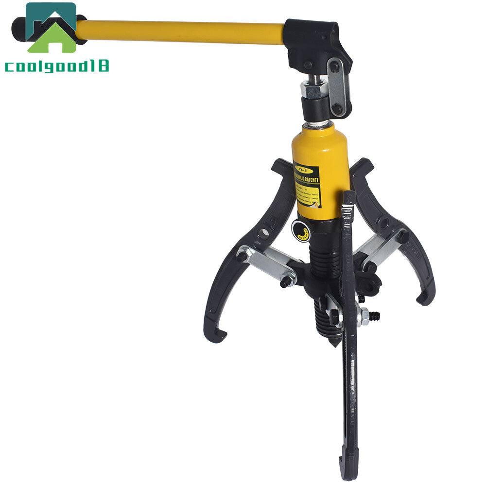 3-Jaw Hydraulic Gear Puller Set 5 Ton Wheel Bearing Pulling Separator W/Case