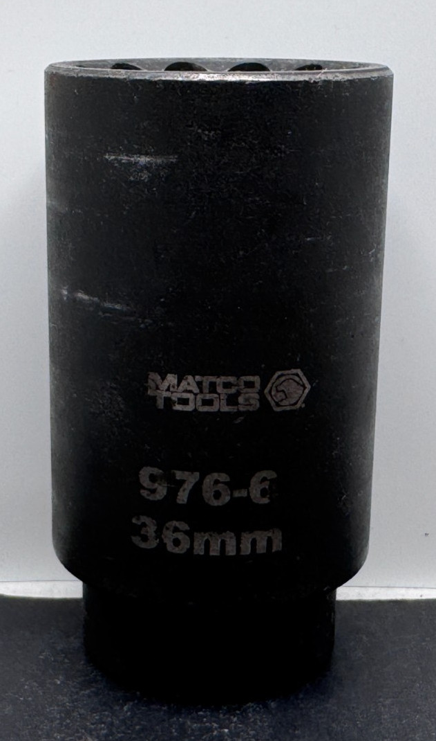 MATCO TOOL 976-6 36mm 1/2″ DRIVE 12 POINT AXLE NUT SOCKET