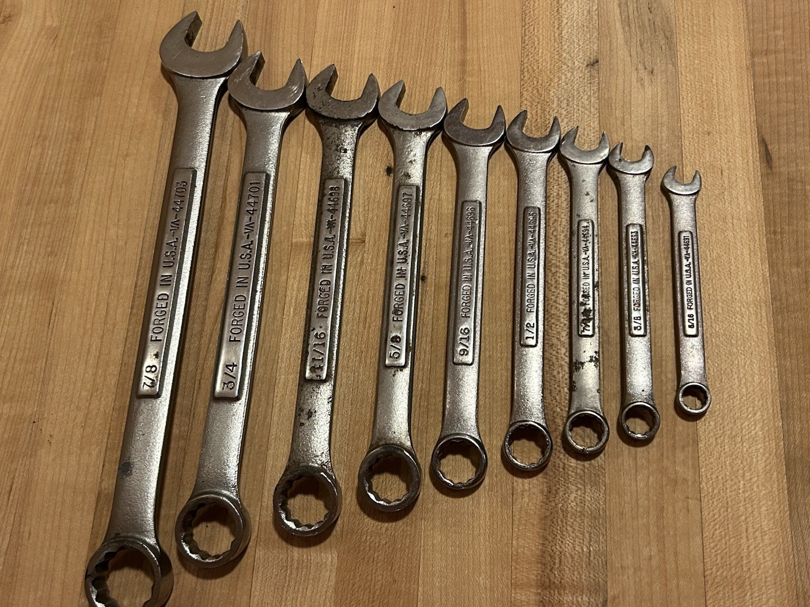 Craftsman USA | 9pc SAE 12 Point Combination VA Wrench Set (5/16” – 7/8”)