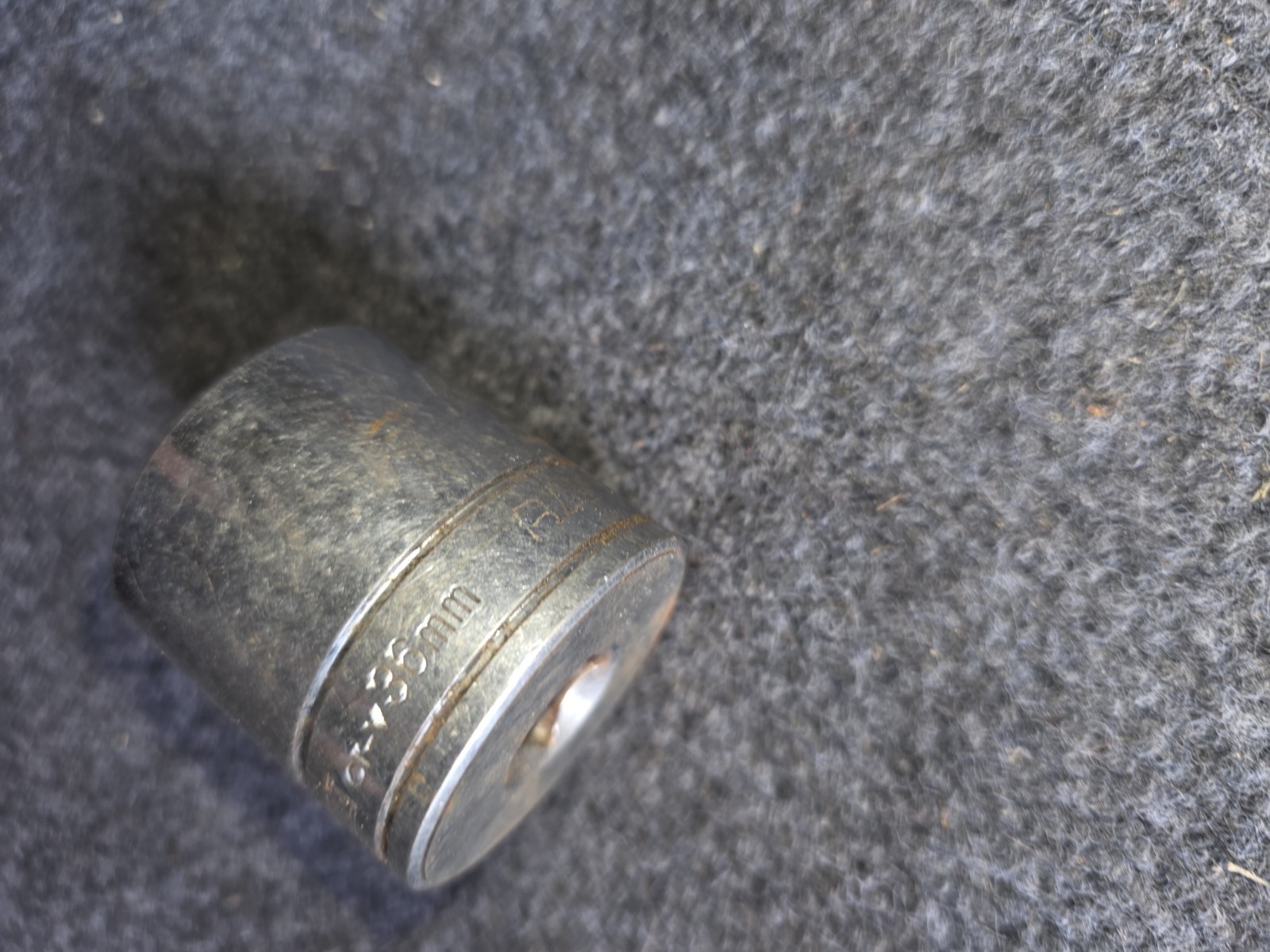 Powerbuilt 36mm Shallow Socket | Chrome Vanadium (Cr-V) | Heavy Duty | SAE/Metri