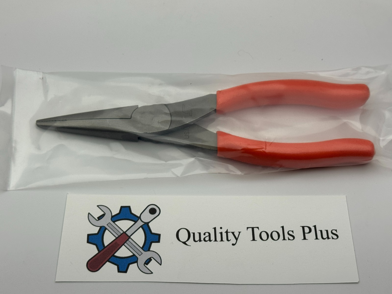 Snap-On Tools NEW 96ACF 8″ Talon Grip Needle Nose Pliers Orange