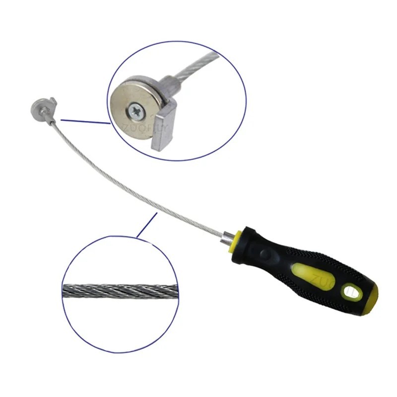 Magnetic Oil Drain Plug Remover Strong Tool Wrench Anti Scald Pan-screw Sleeve