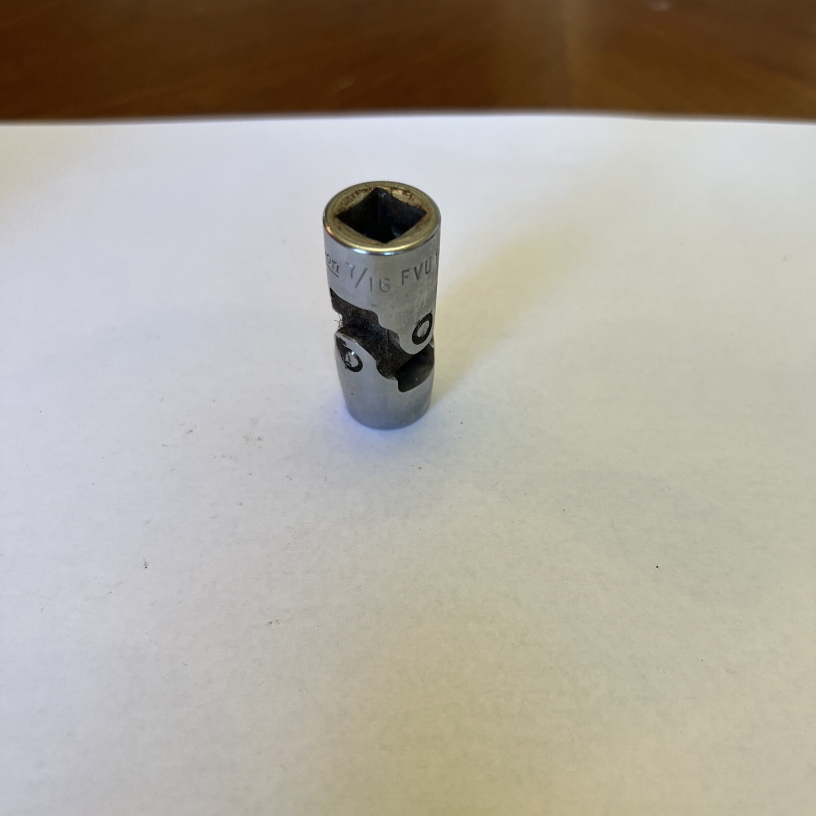 Snap On USA 7/16″ 12 Point 3/8″ Drive Swivel Socket FVU 14