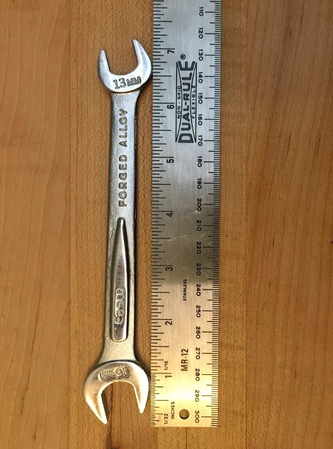 Vintage Easco No. 61615 13mm x 15mm Open End Wrench USA 🇺🇸 Excellent!
