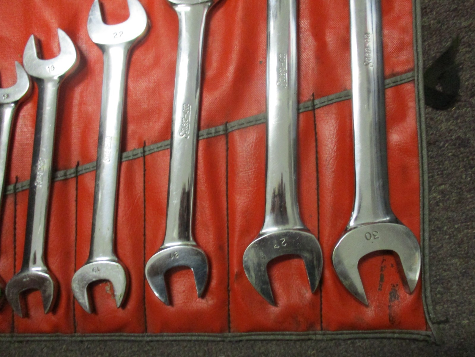 Snap on 11pc VOM Series 6mm to 32mm Double Open End Wrench Set USA