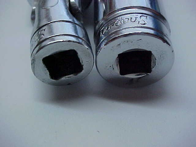 2 Snap-On Tools 3/8″ Drive Sockets SFS 241 3/4″ & S9704CFT Swivel 13/16″ USA