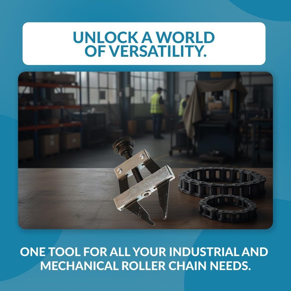 Roller Chain Connecting Puller Holder Tool for Sizes 25, 35, 40, 41, 50, 60 – He