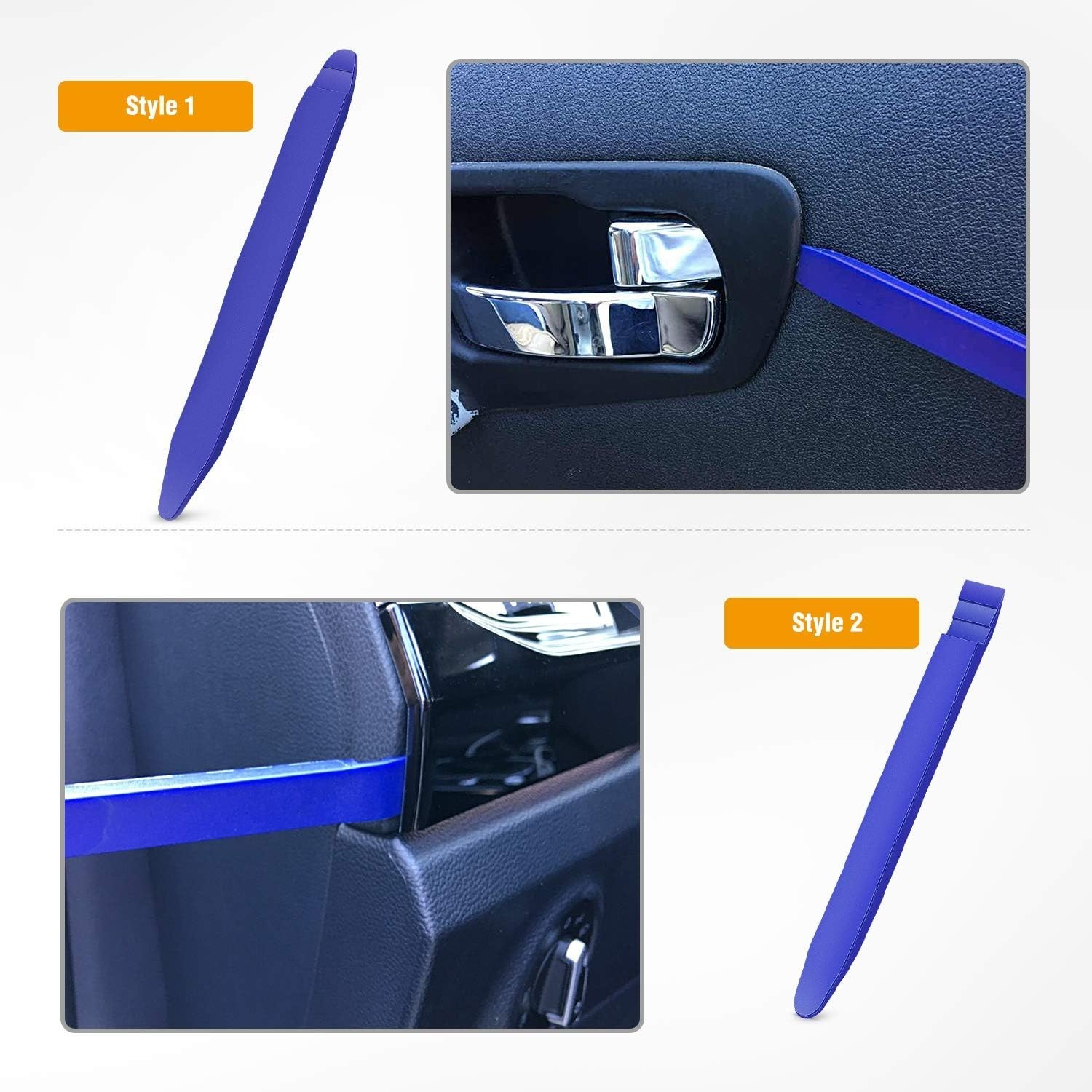 5PCS Auto Trim Removal Tool Kit No-Scratch Pry Tool Kit for Car Door Clip Pan…