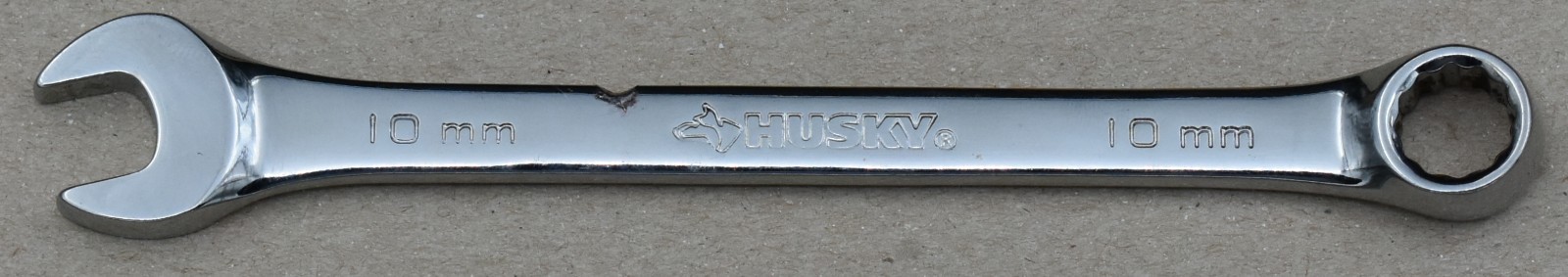 HUSKY TOOLS, 10MM METRIC, 12-POINT, OPEN/BOX END COMBINATION WRENCH