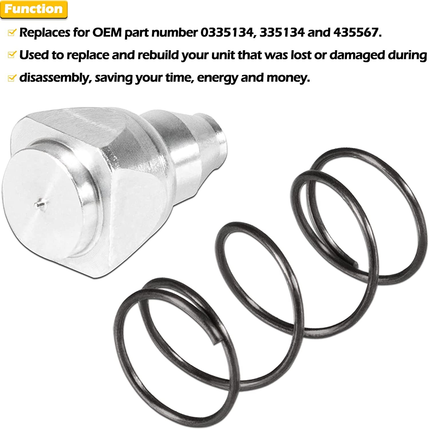 For Evinrude Johnson 25 35 40 50 HP 1989-2004 Replacement Valve & Spring Set