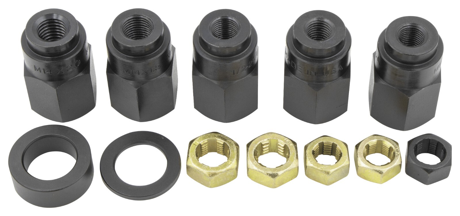 Lang 12pc Wheel Stud Installer Kit 1/2″ w M12 M14 Dies 802 USA