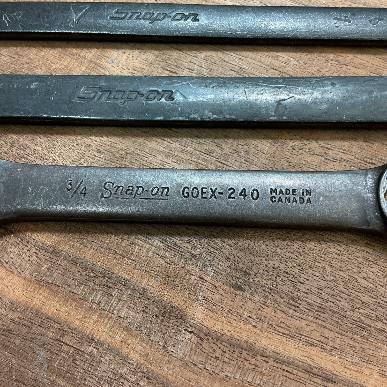 Snap-On USA (GOEX-240 CANADIAN), GOEX22A, GOEX18A, Wrench Set OF 3 FREE SHIPPING